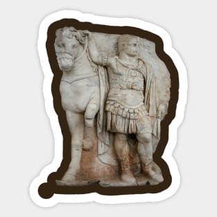 Relief Sculpture Of Imperial Prince Diokouros Cut Out Sticker